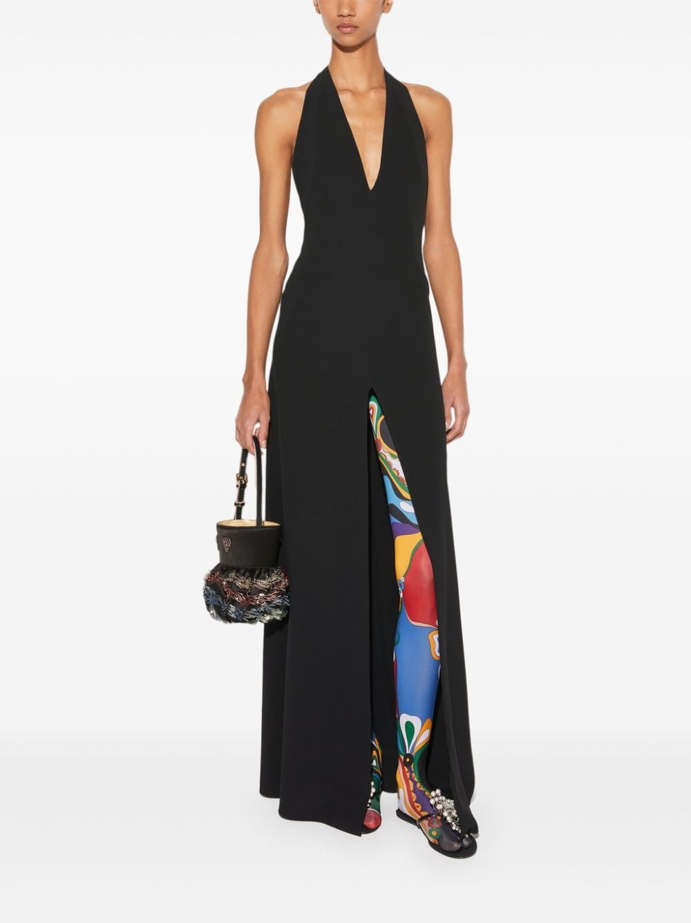 halterneck maxi dress - 2