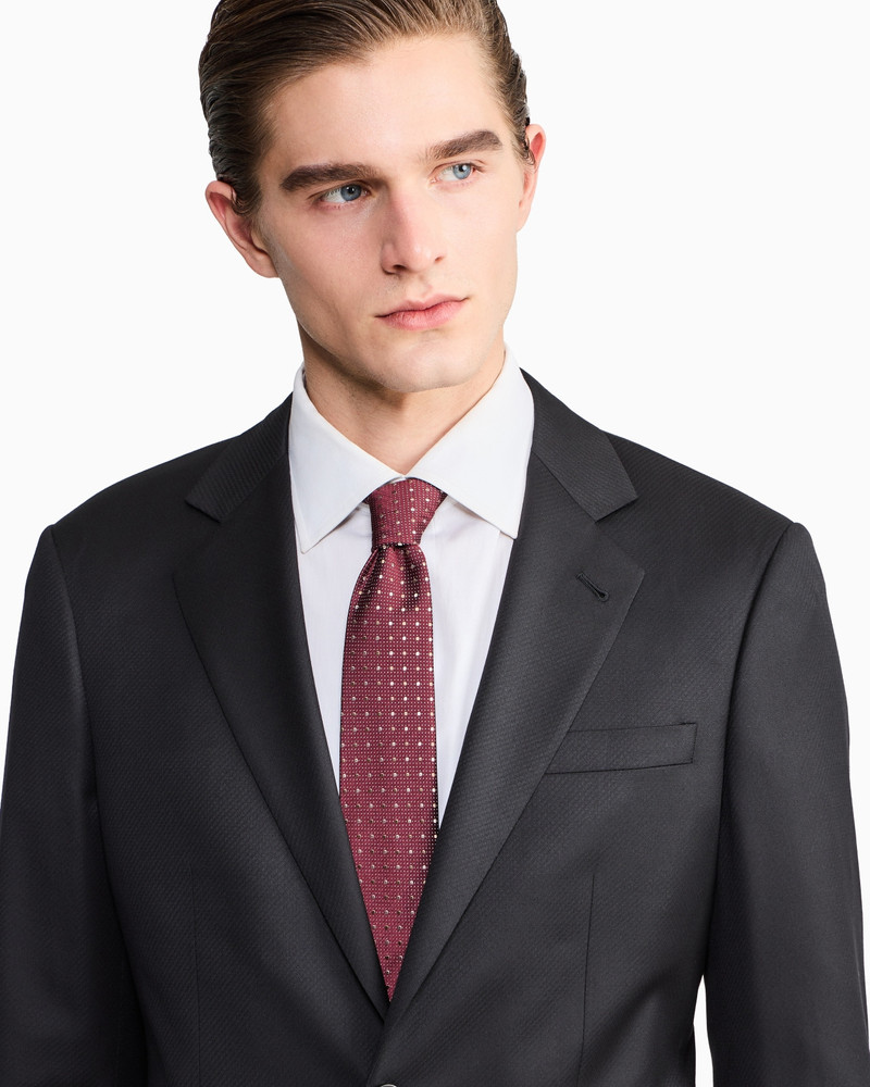 GIORGIO ARMANI ASV SOHO LINE SINGLE-BREASTED SUIT IN PURE VIRGIN WOOL outlook