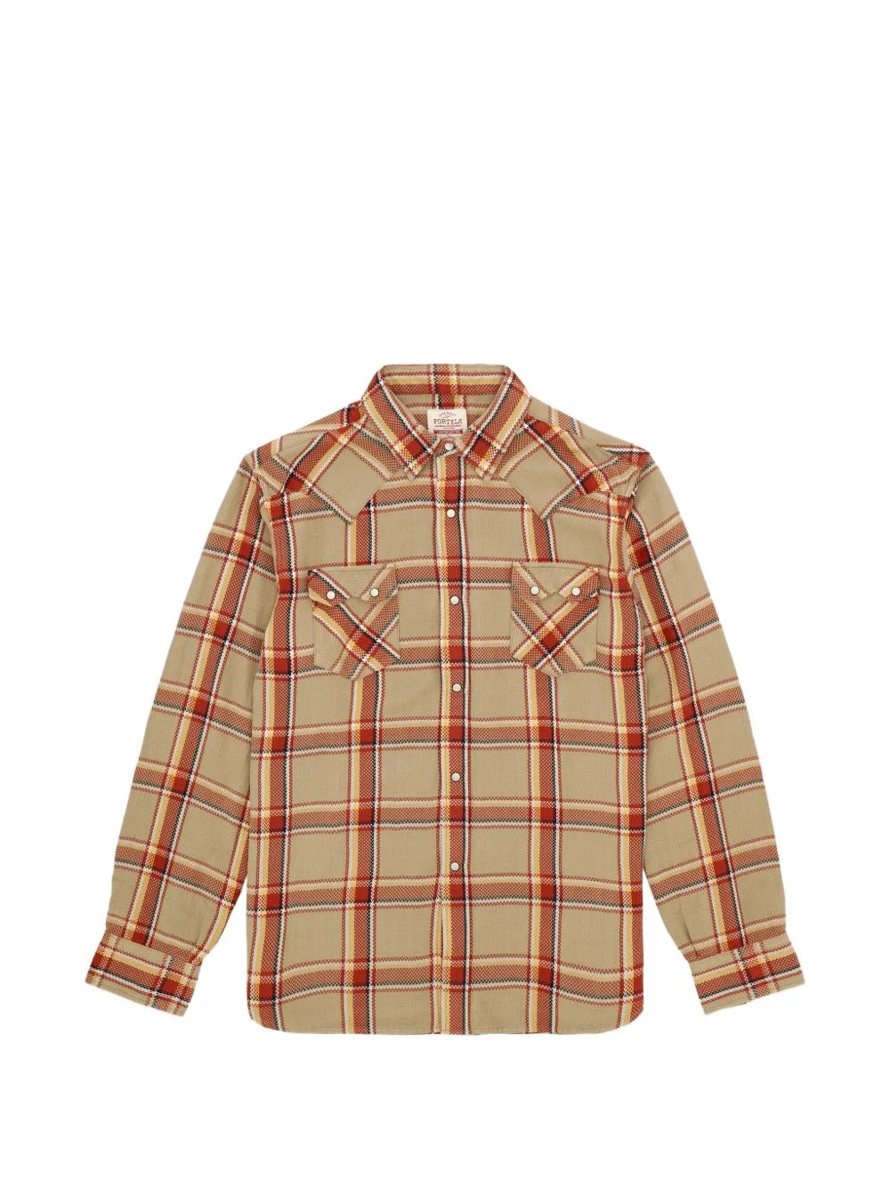 tartan button shirt - 1