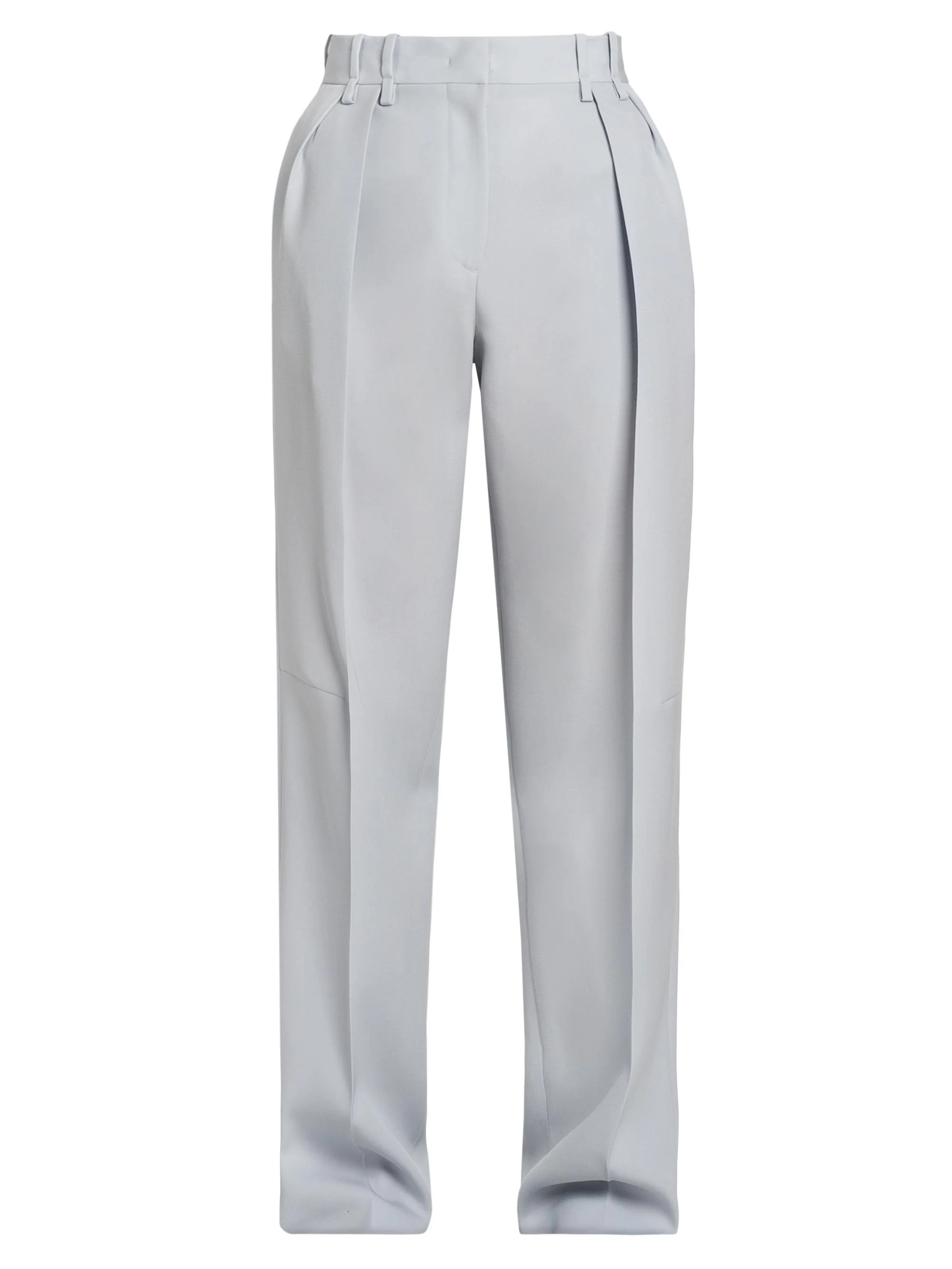 Women's Pleat-Front Wool Gabardine Trousers - Cerulean - 1