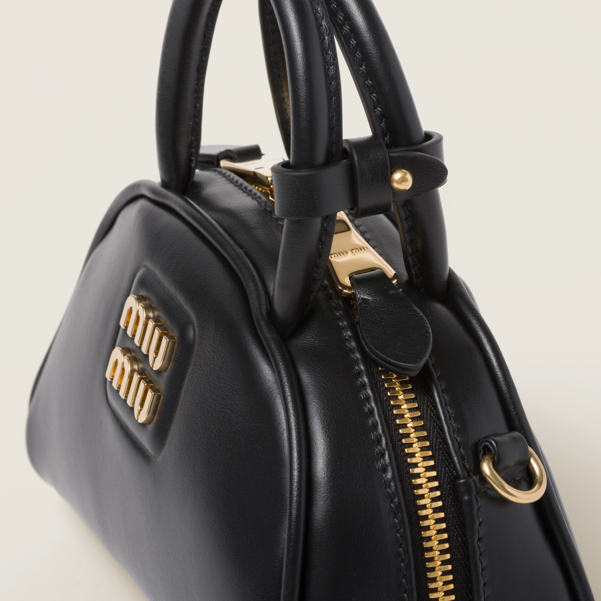 Leather top-handle bag - 6