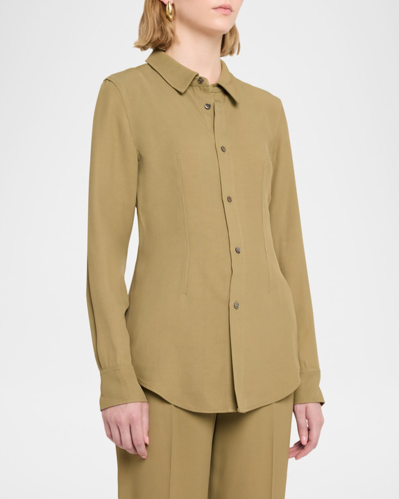 Fitted Button-Down Shirt 4
