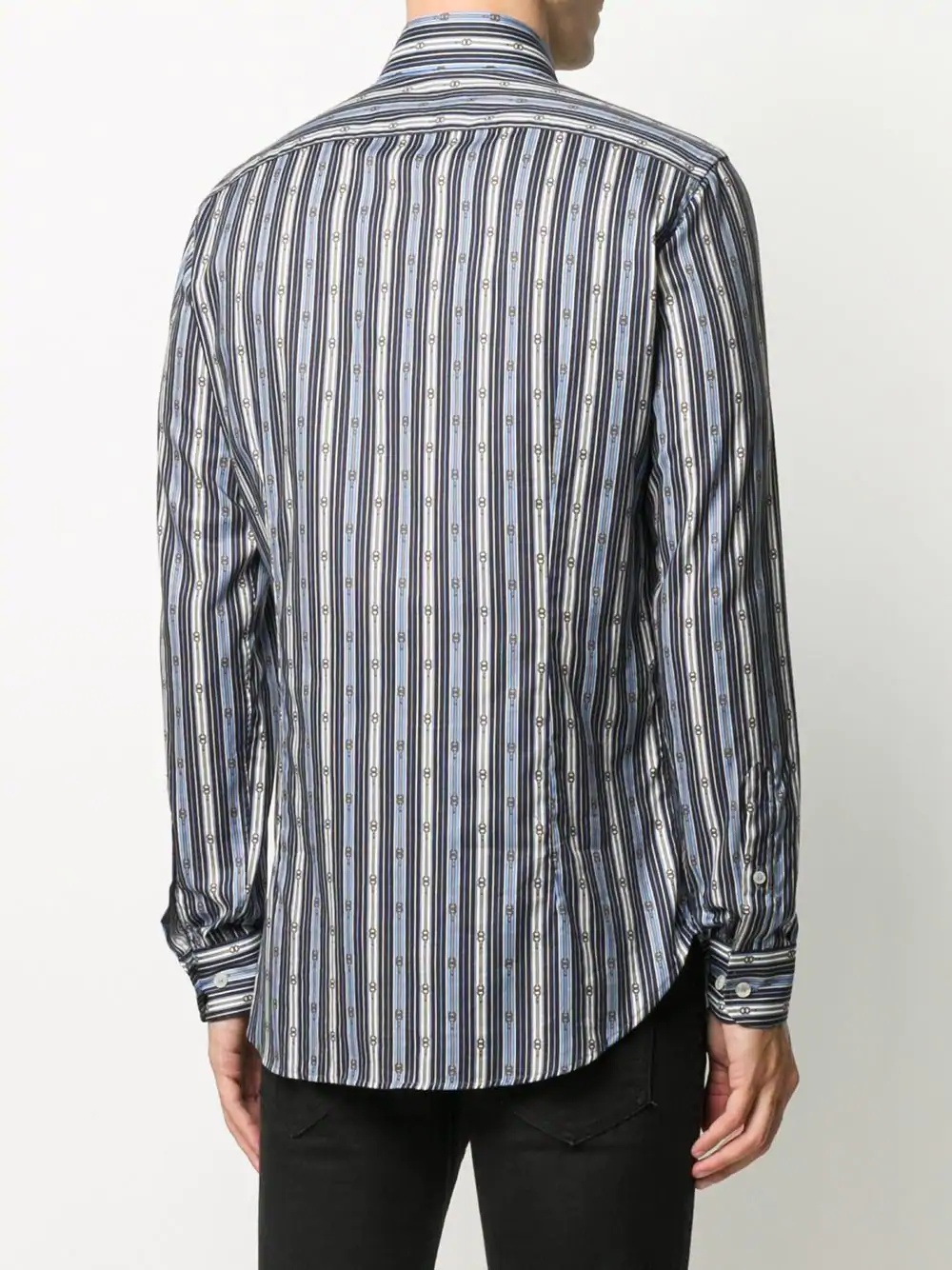 striped pattern shirt - 4