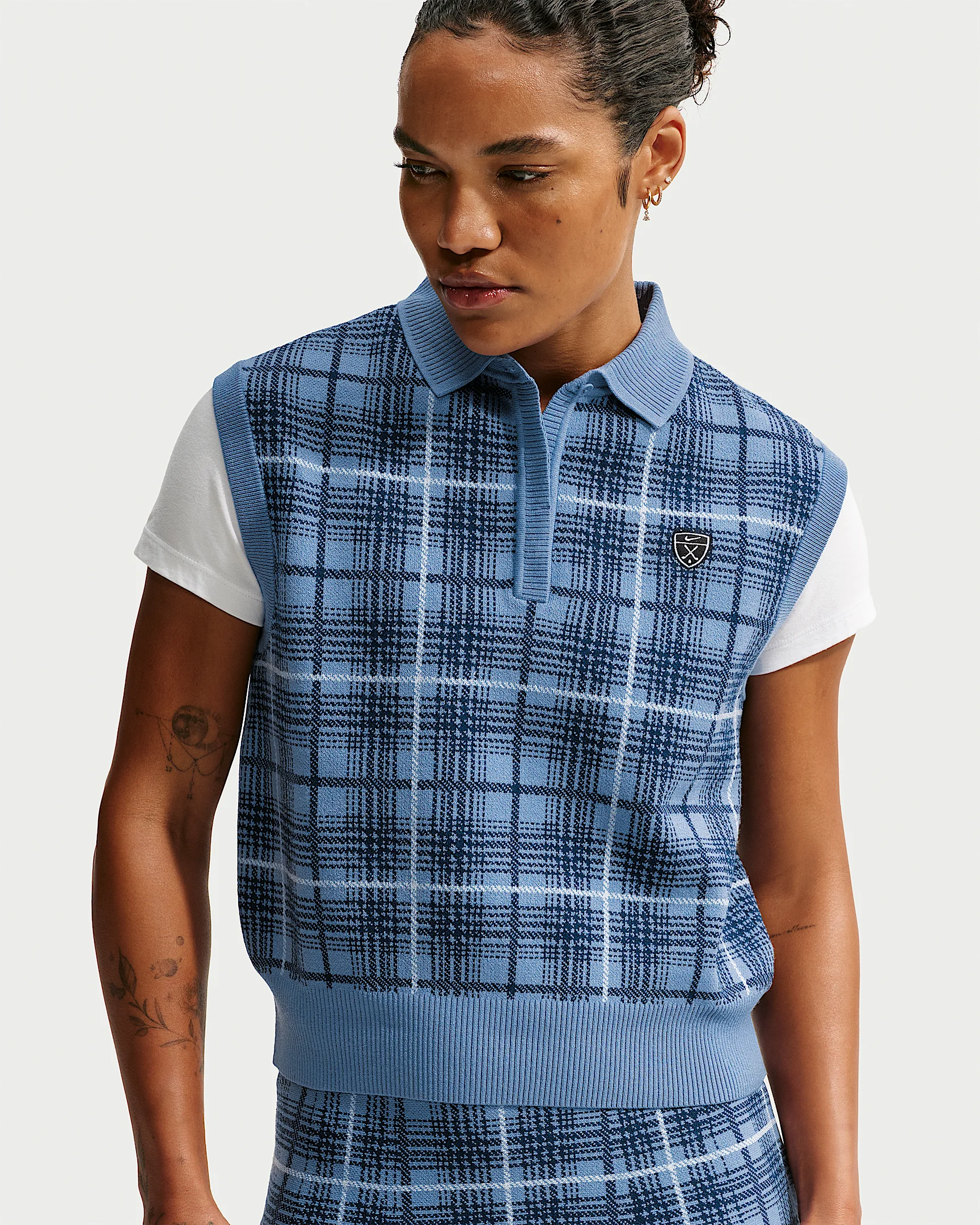 Nike Fairway Fresh Women's Plaid Golf Sweater Vest - 1