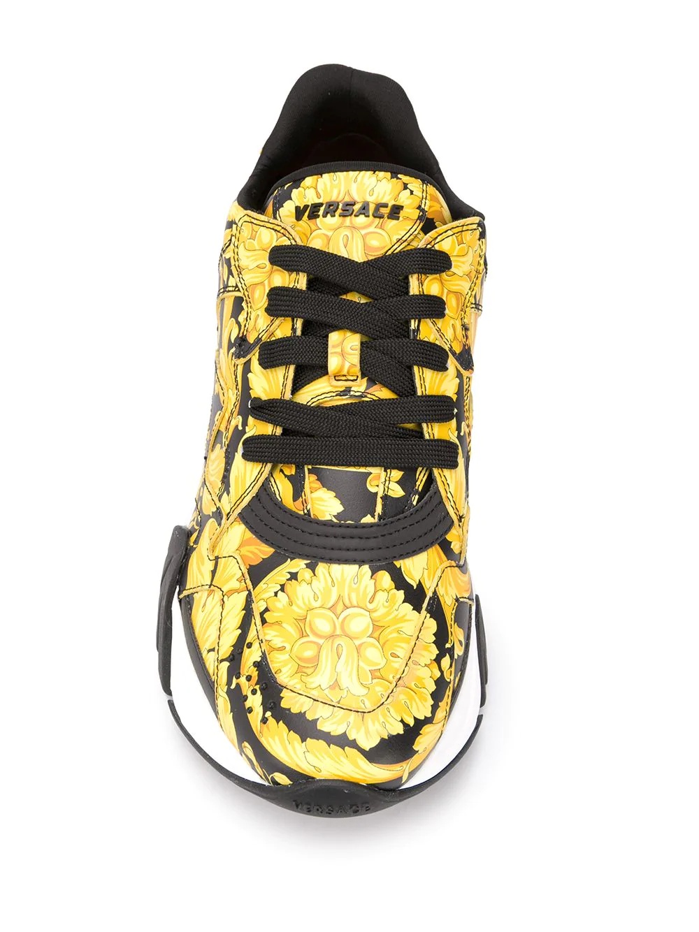 Squalo Barocco-print sneakers - 4