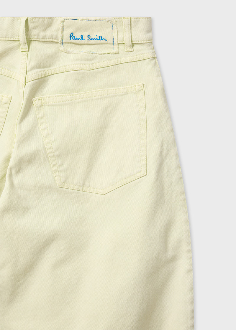 Paul Smith Women's Pale Yellow Denim Barrel-Leg Jeans outlook