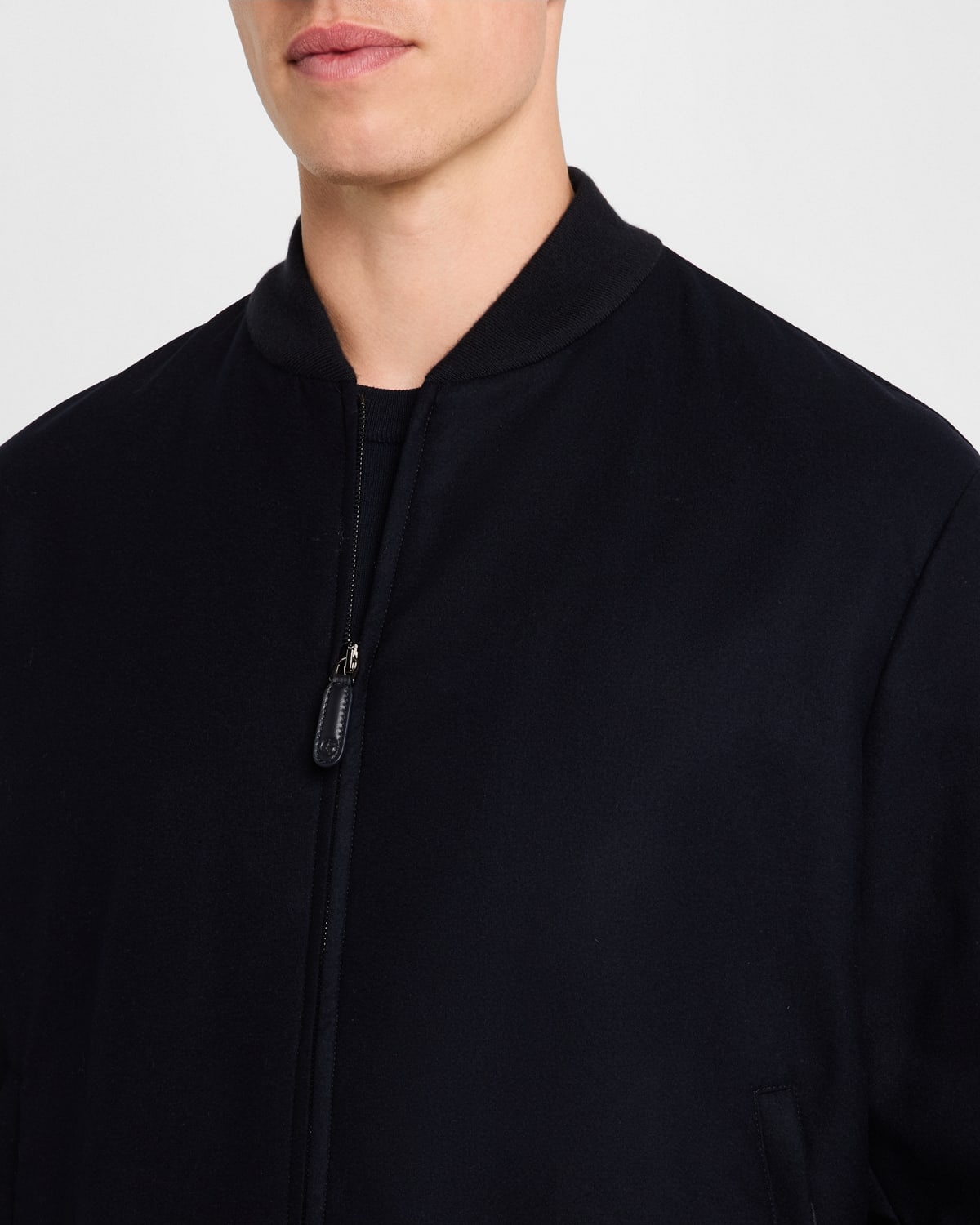 Men's Cashmere Bomber Jacket - 5