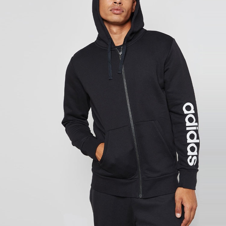adidas Linear Hoodie 'Black' S98796 - 5