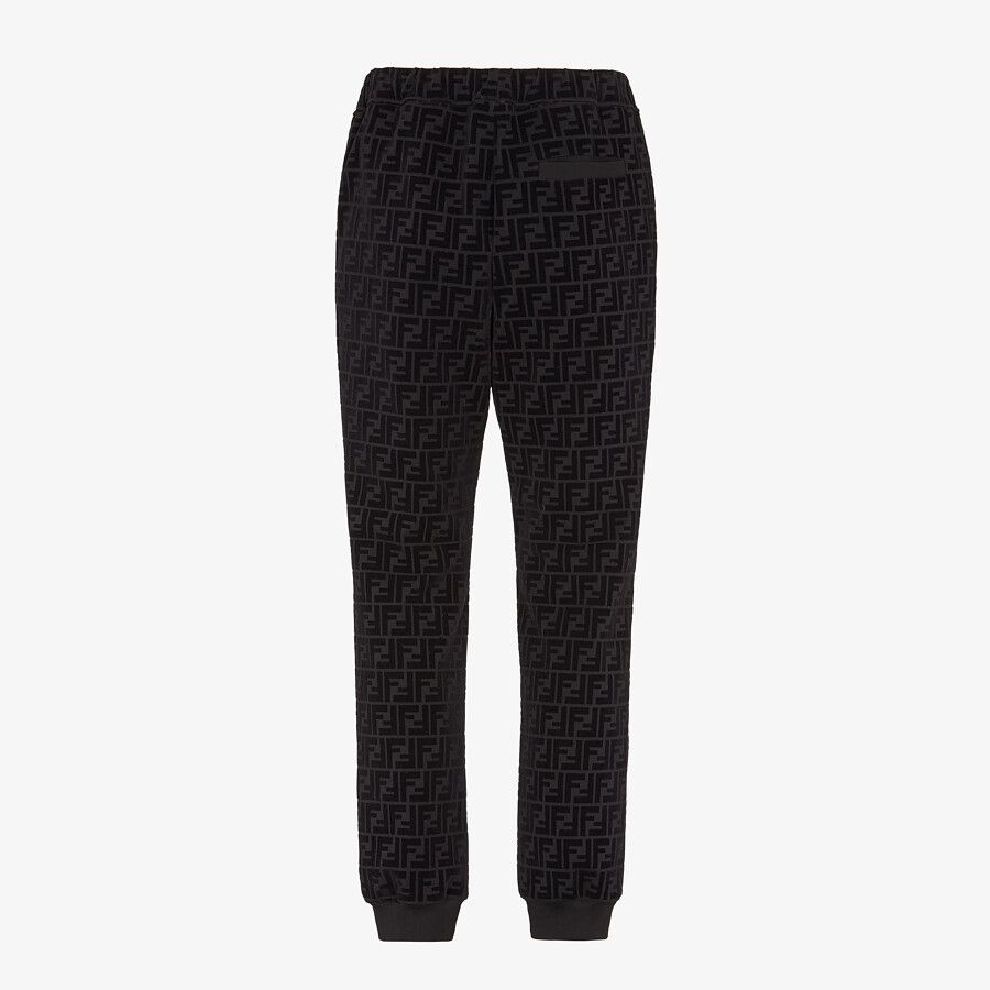 Black piqué pants - 2