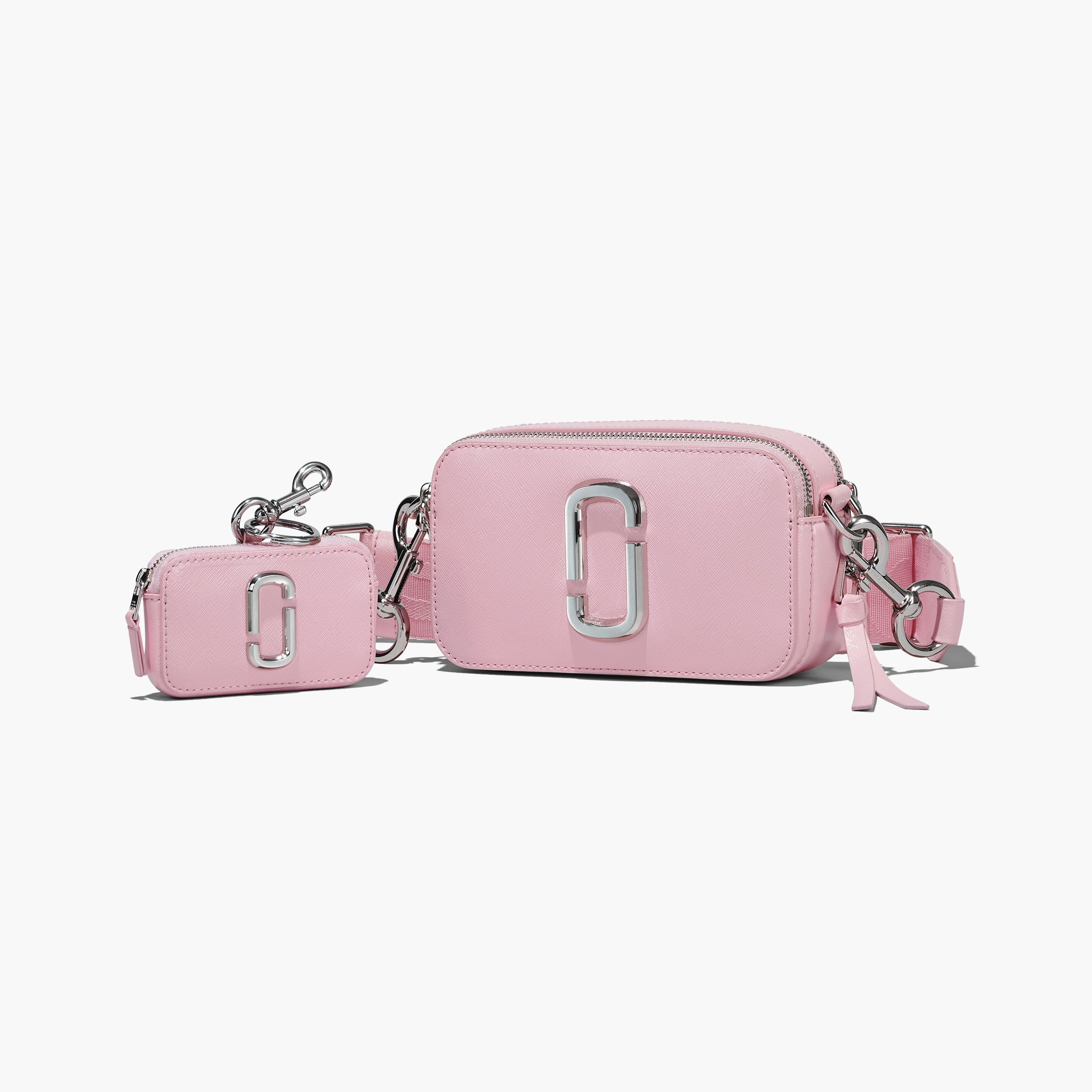 The Snapshot Leather Camera Bag in Pink - Marc Jacobs