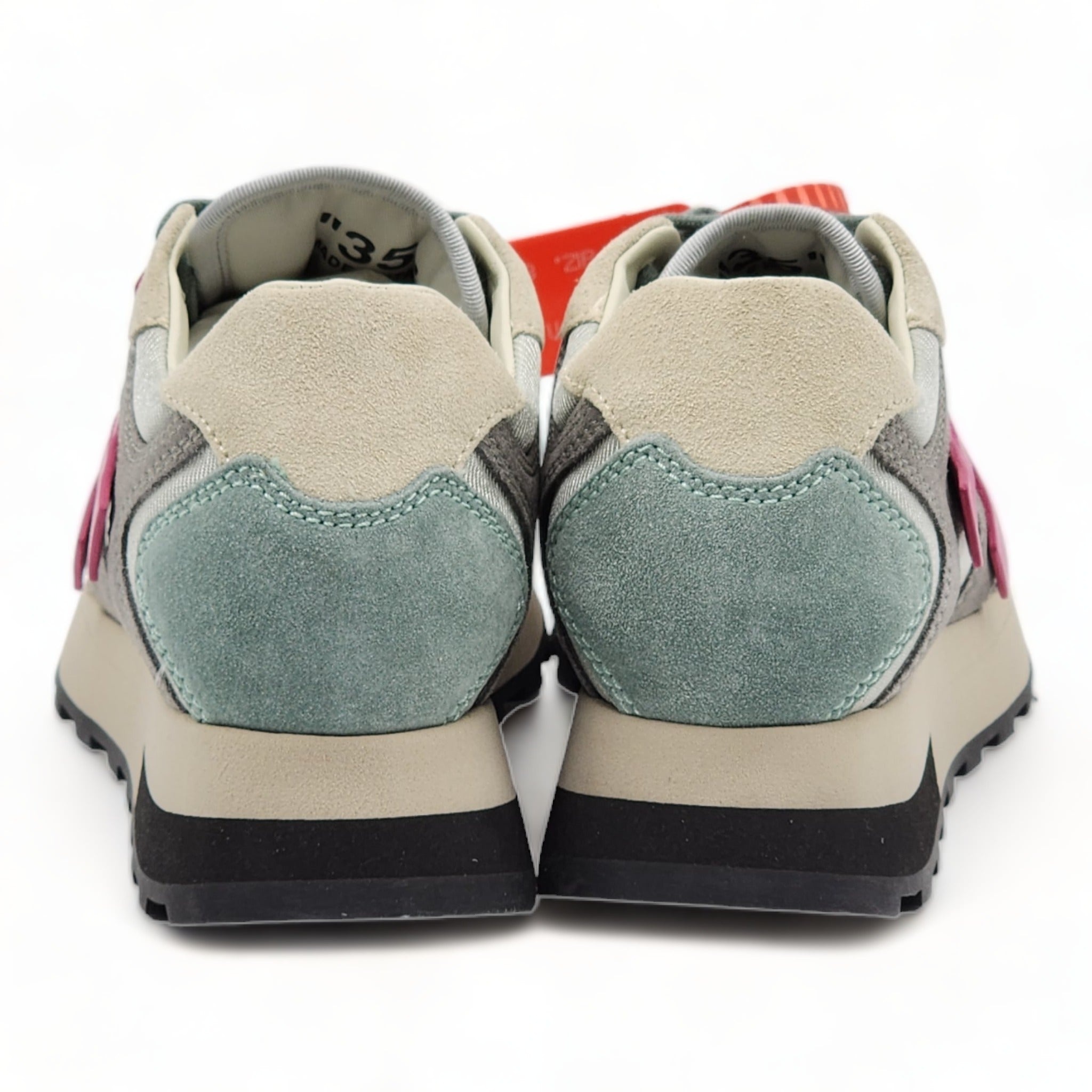 Off-White Women’s HG Runner Mixed-Media Suede Sneakers ‘Grey Fuchsia’ - 4