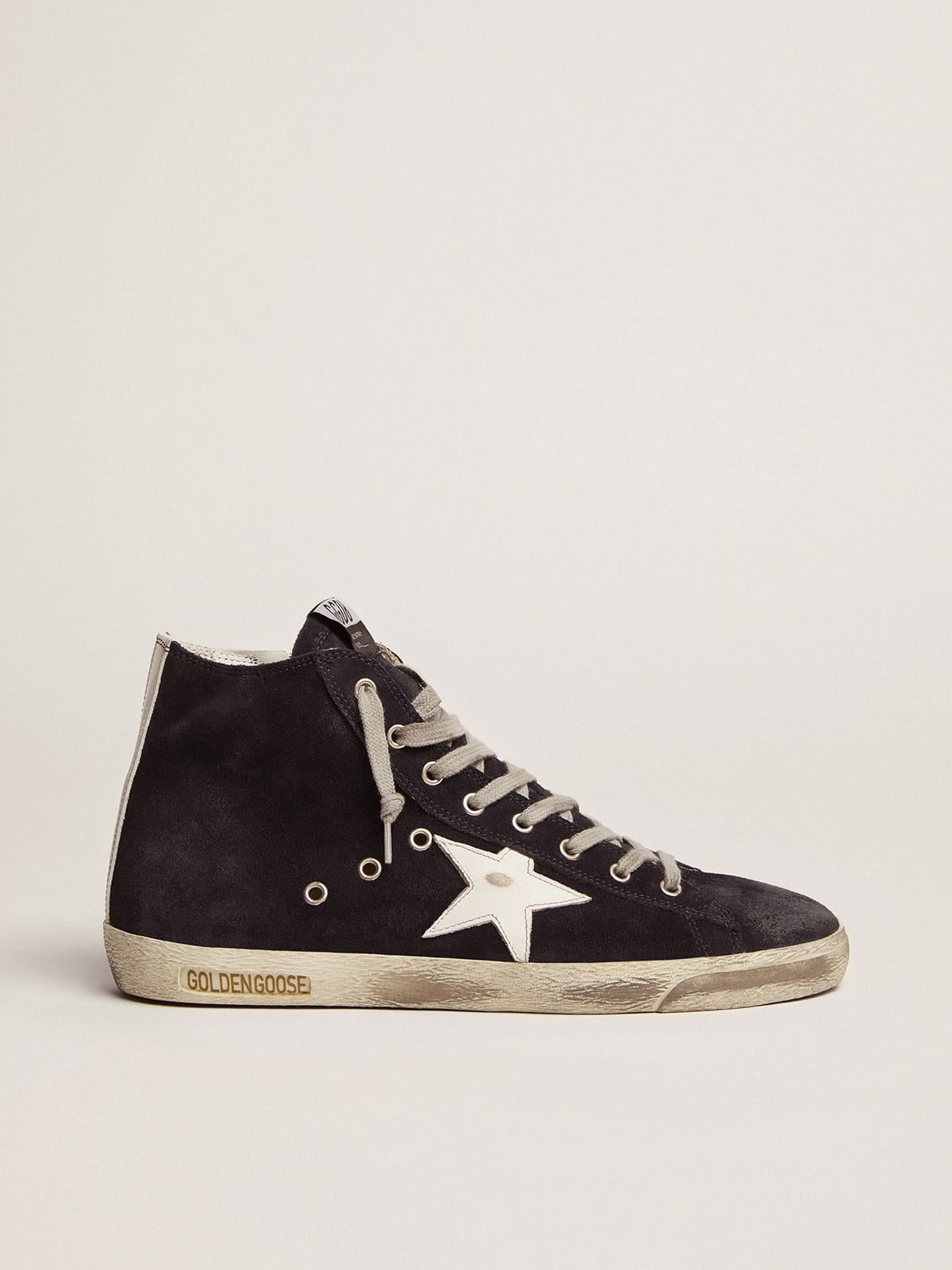 Francy sneakers in leather with leather star and heel tab - 1