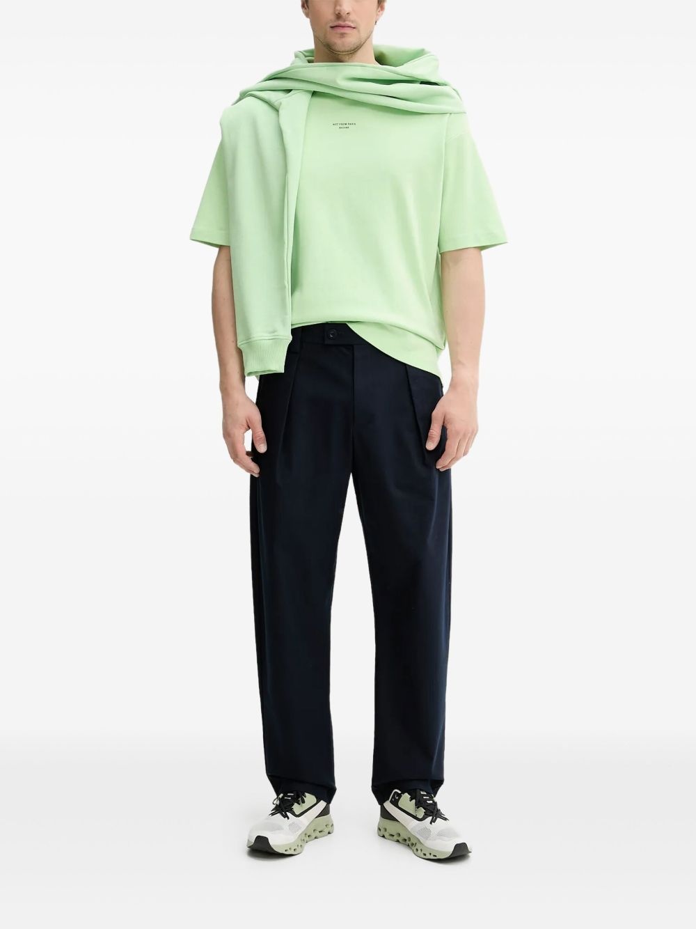 pleated pocket trousers - 1