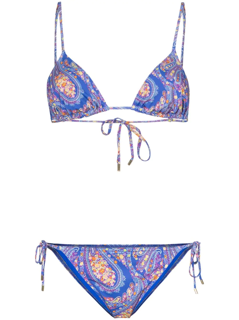 paisley print bikini - 1