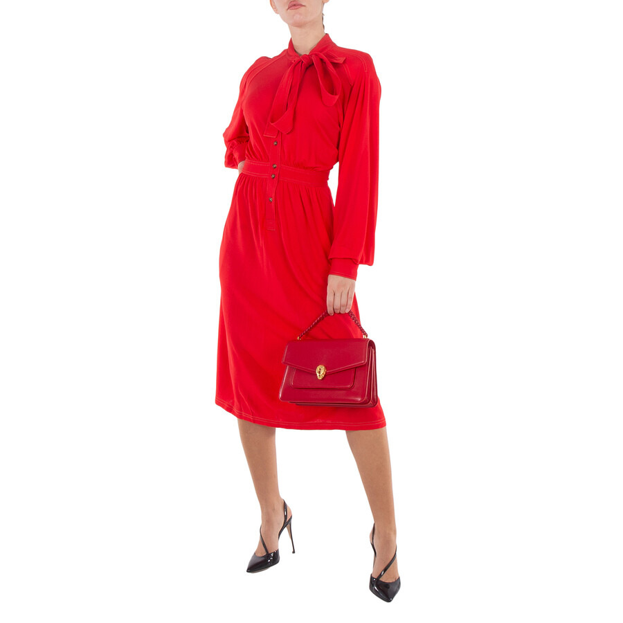 Bvlgari Serpenti Forever Red Ladies Crossbody 290766 - 3