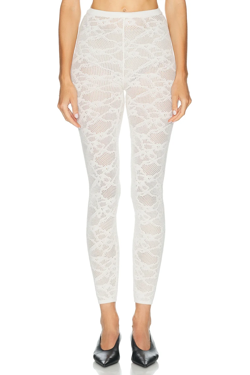 Wide Pointelle Legging - 1