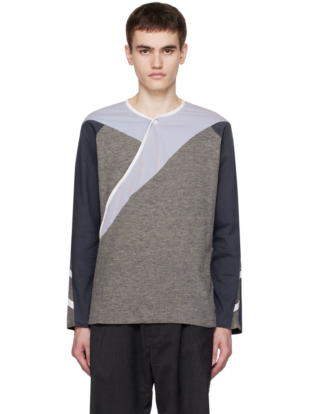 Gray Remus Long Sleeve T-Shirt - 1