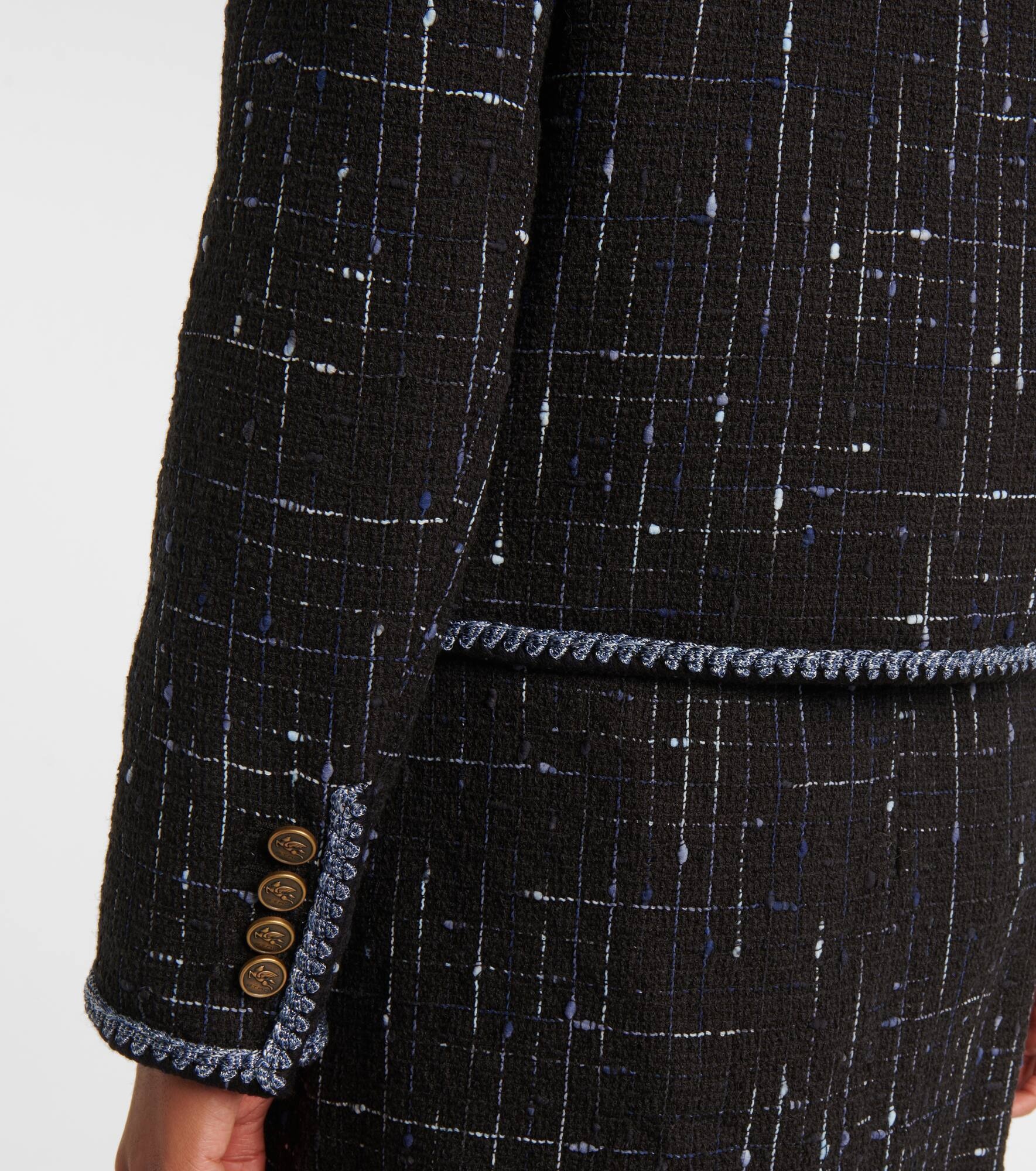 Cotton and linen-blend tweed jacket - 6
