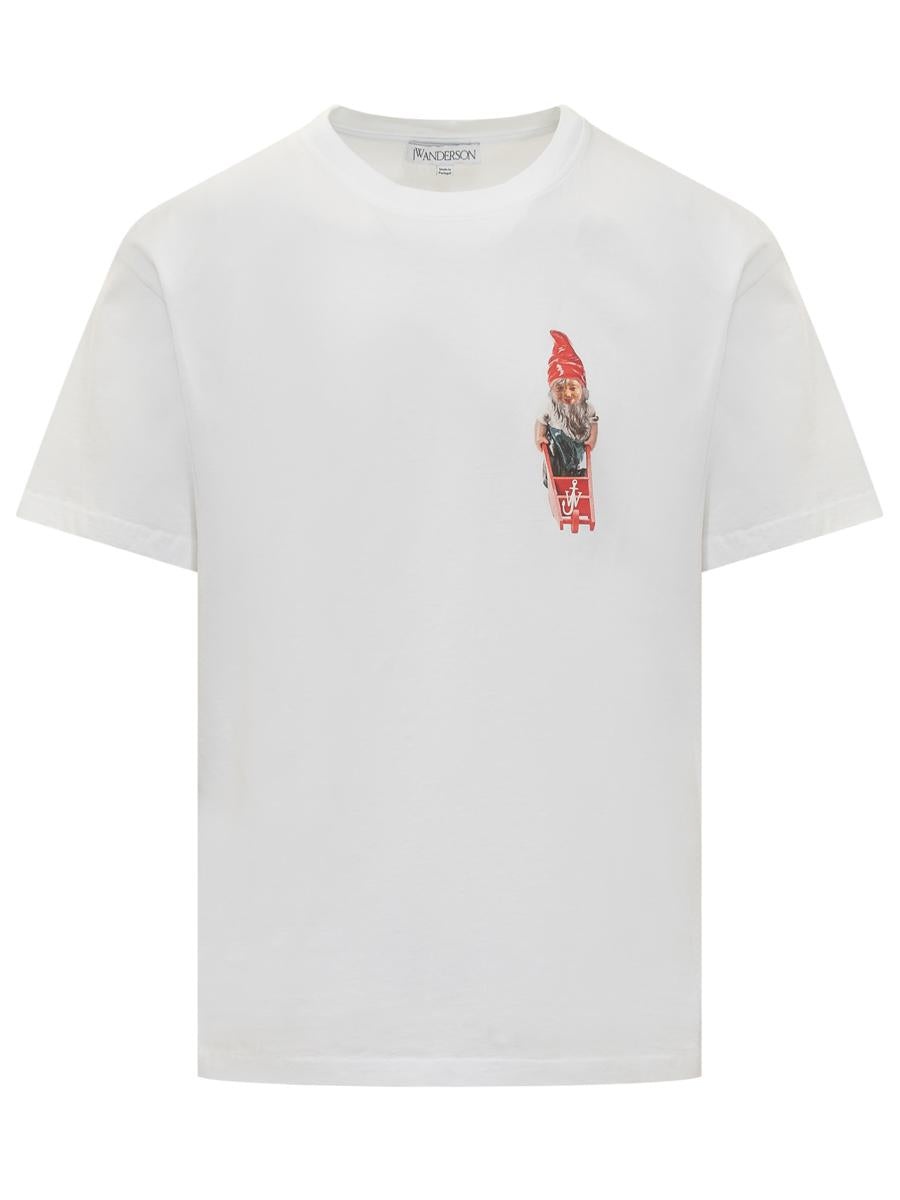 JW ANDERSON｜SHORT-SLEEVED ROUND NECK T-SHIRTS (GNOME TR JW Anderson JW Anderson Gnome T-Shirt | baltini | REVERSIBLE