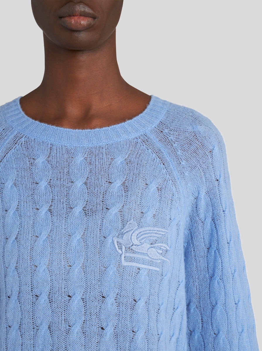 CASHMERE JUMPER WITH LOGO - 3