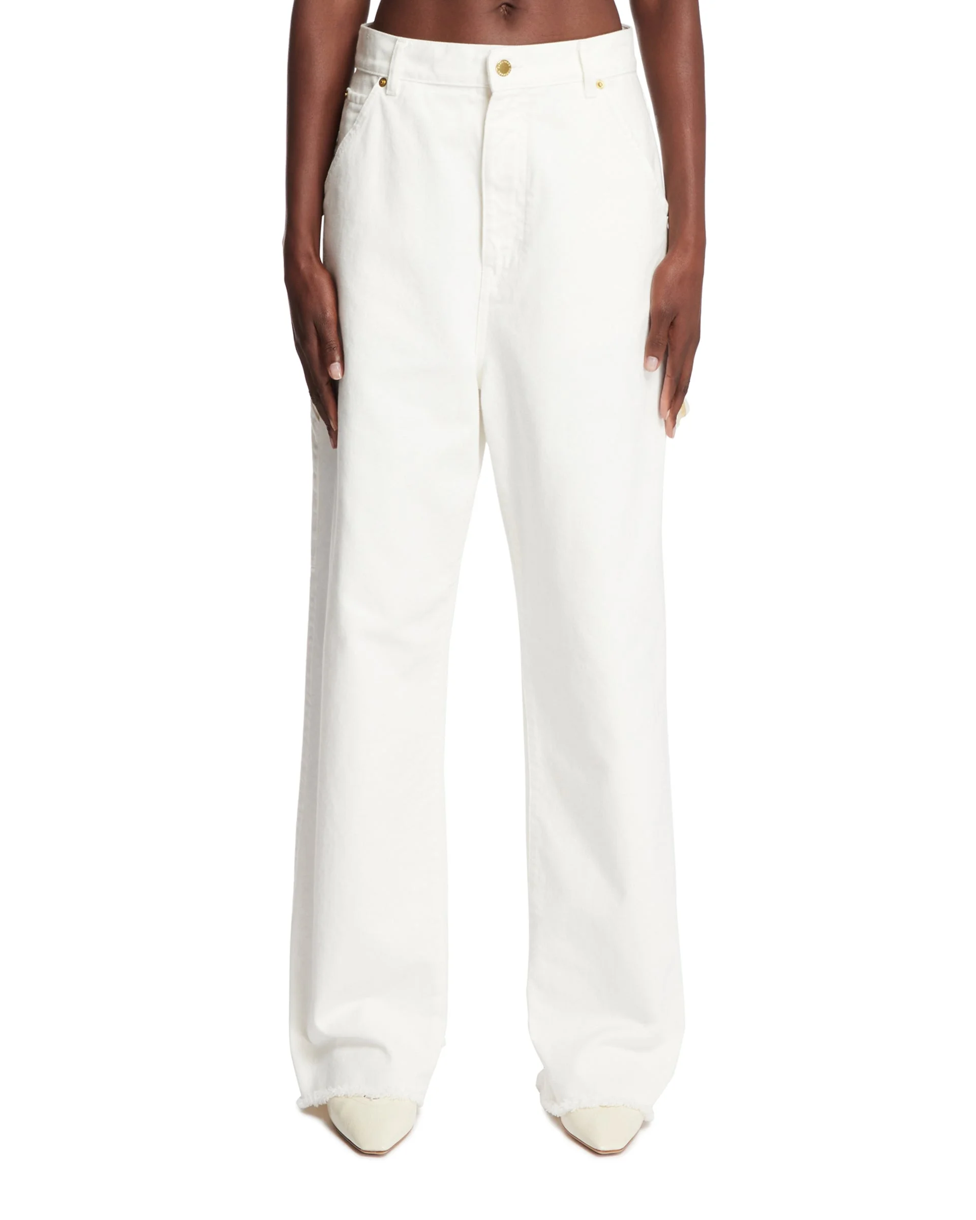 White Lisa Carpenter Jeans - 1