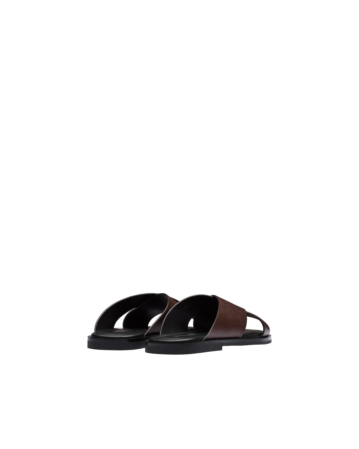 Saffiano Cuir Leather Sandals - 4