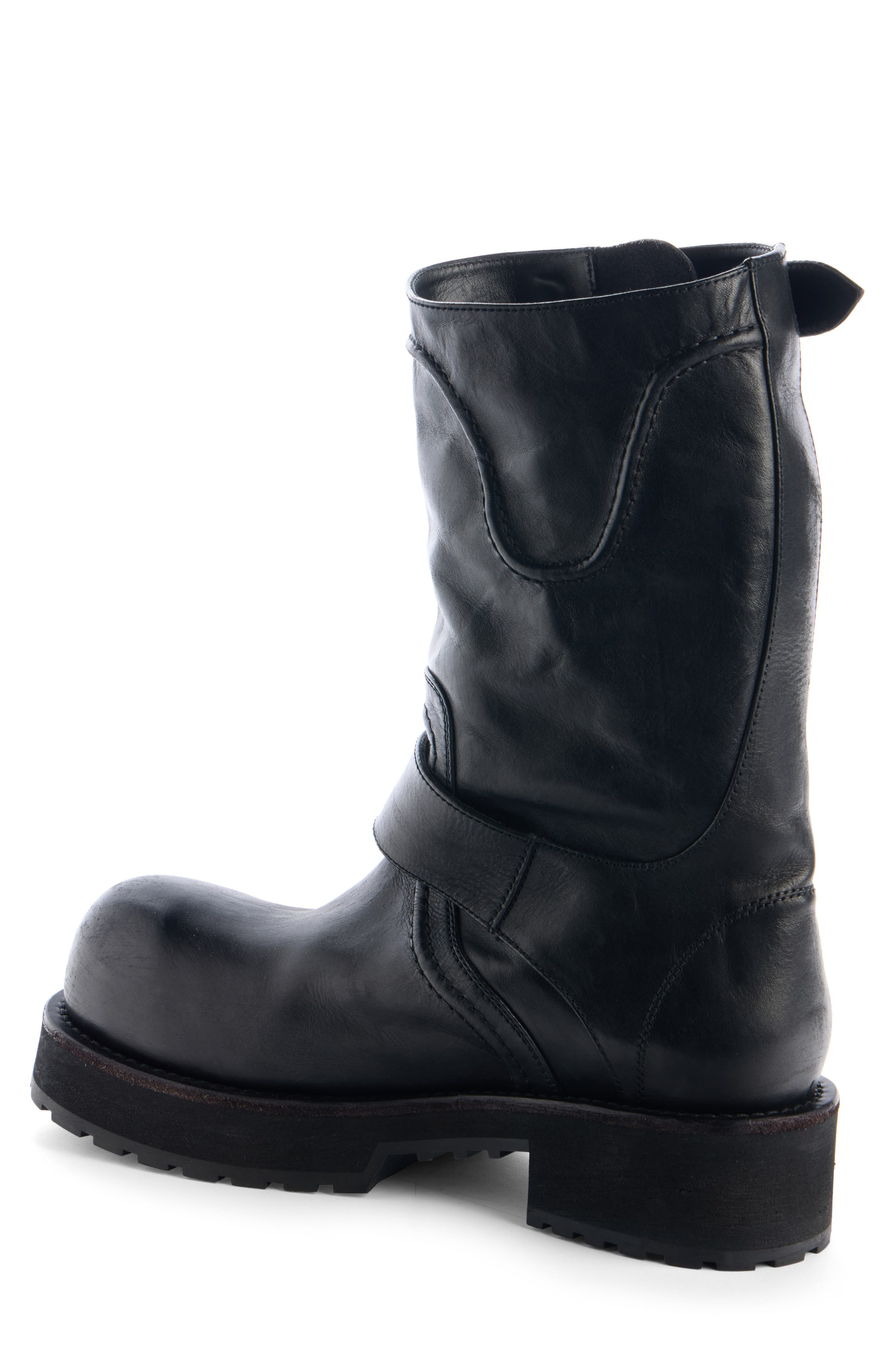 Balenciaga Venom Engineer Boot in Black/Silver at Nordstrom - 2