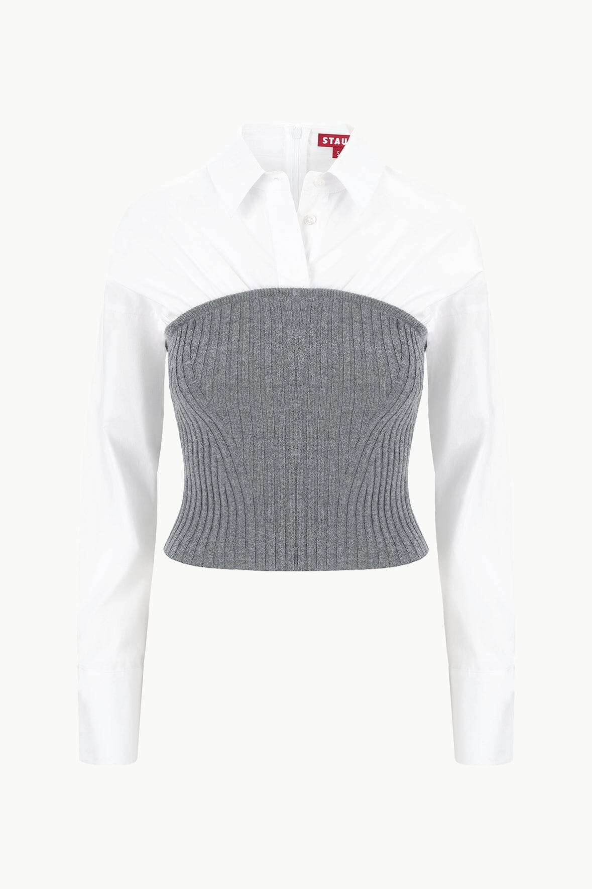STAUD O'KEEFE TOP CHARCOAL WHITE - 1