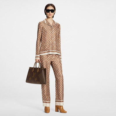 Louis Vuitton Stripe Accent Monogram Pajama Shirt outlook