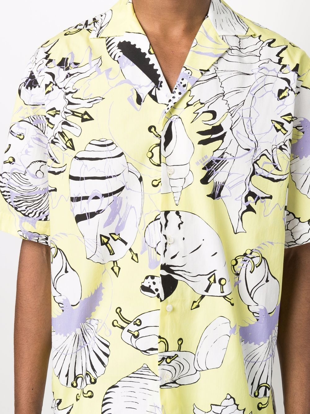 shell-print bowling shirt - 5