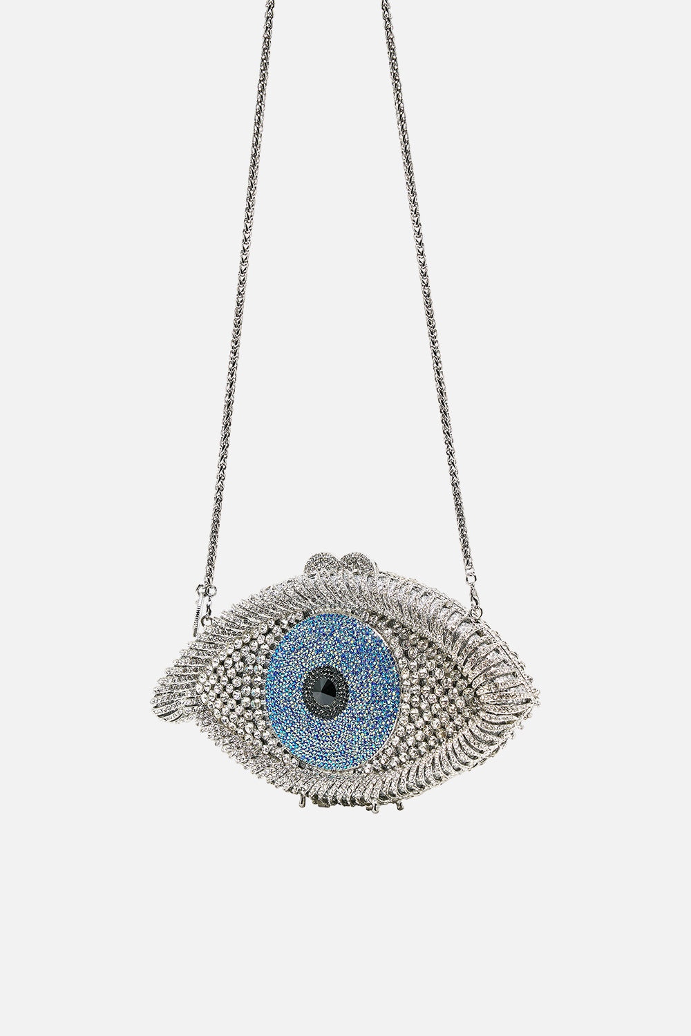 EMBELLISHED  EYE CLUTCH BAG - 2