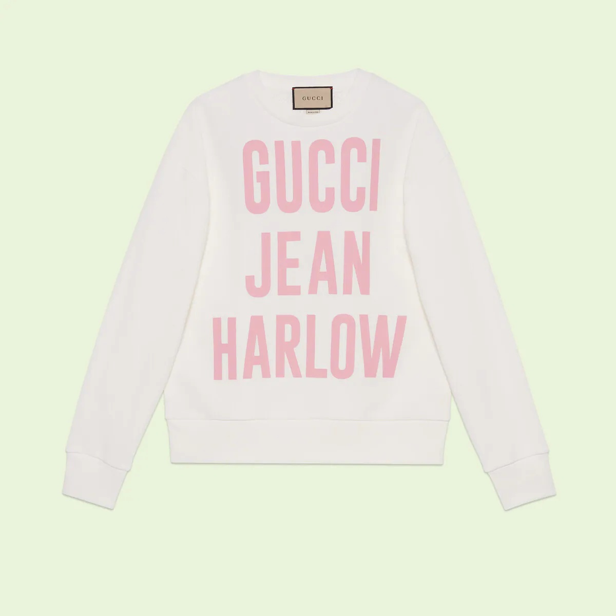 'Gucci Jean Harlow' cotton sweatshirt - 1
