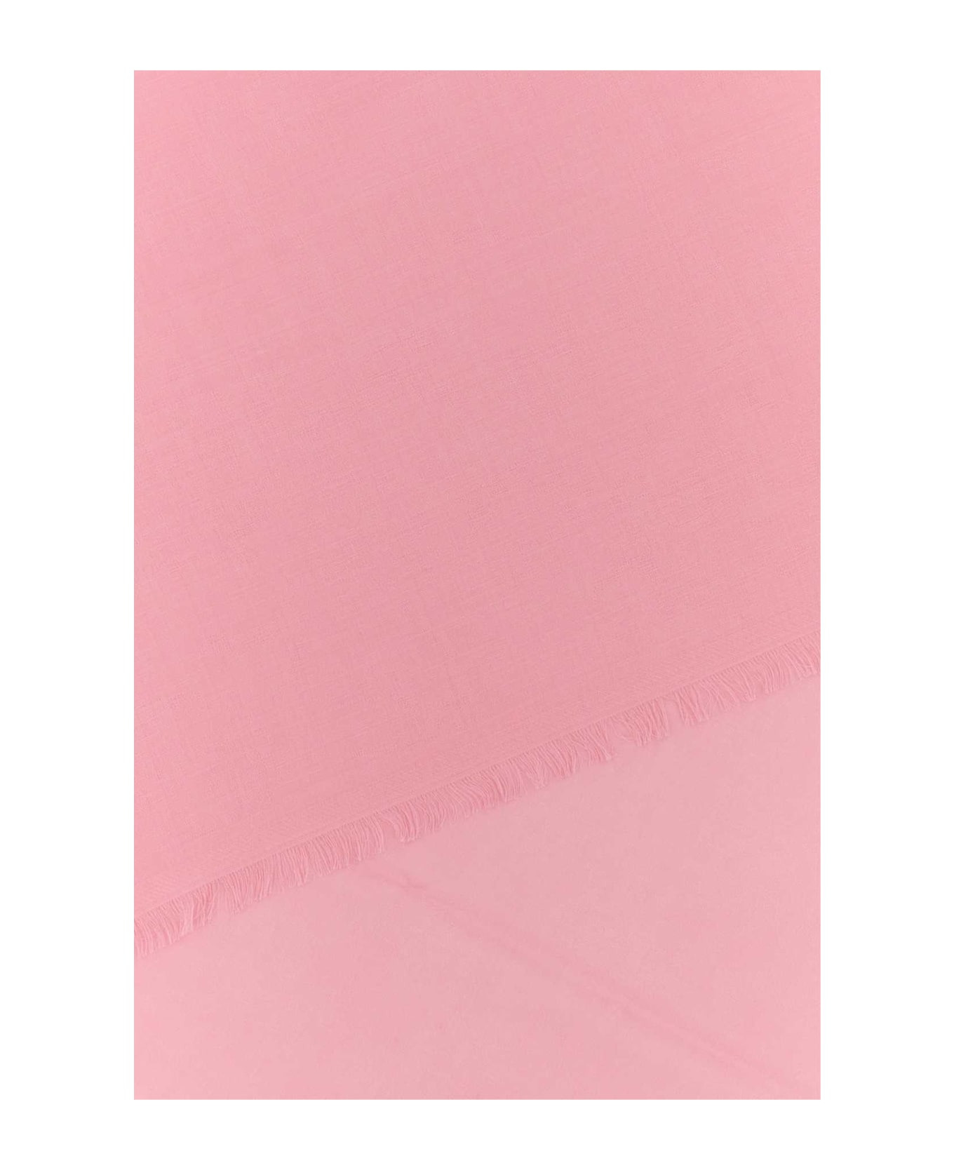Pink Wool Blend Foulard - 2