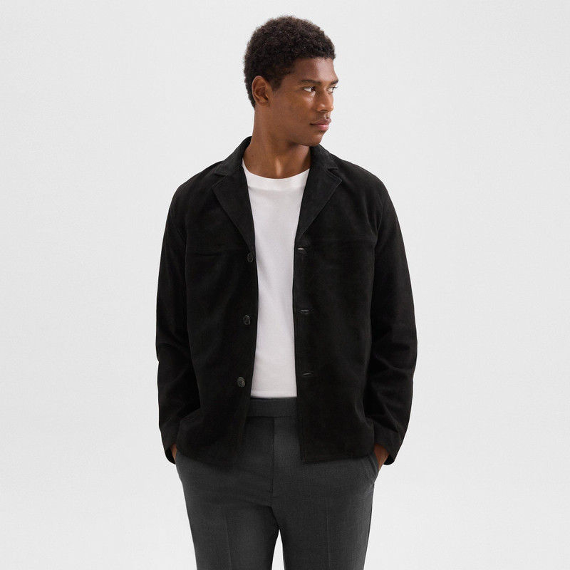 Straight Blazer in Suede 2