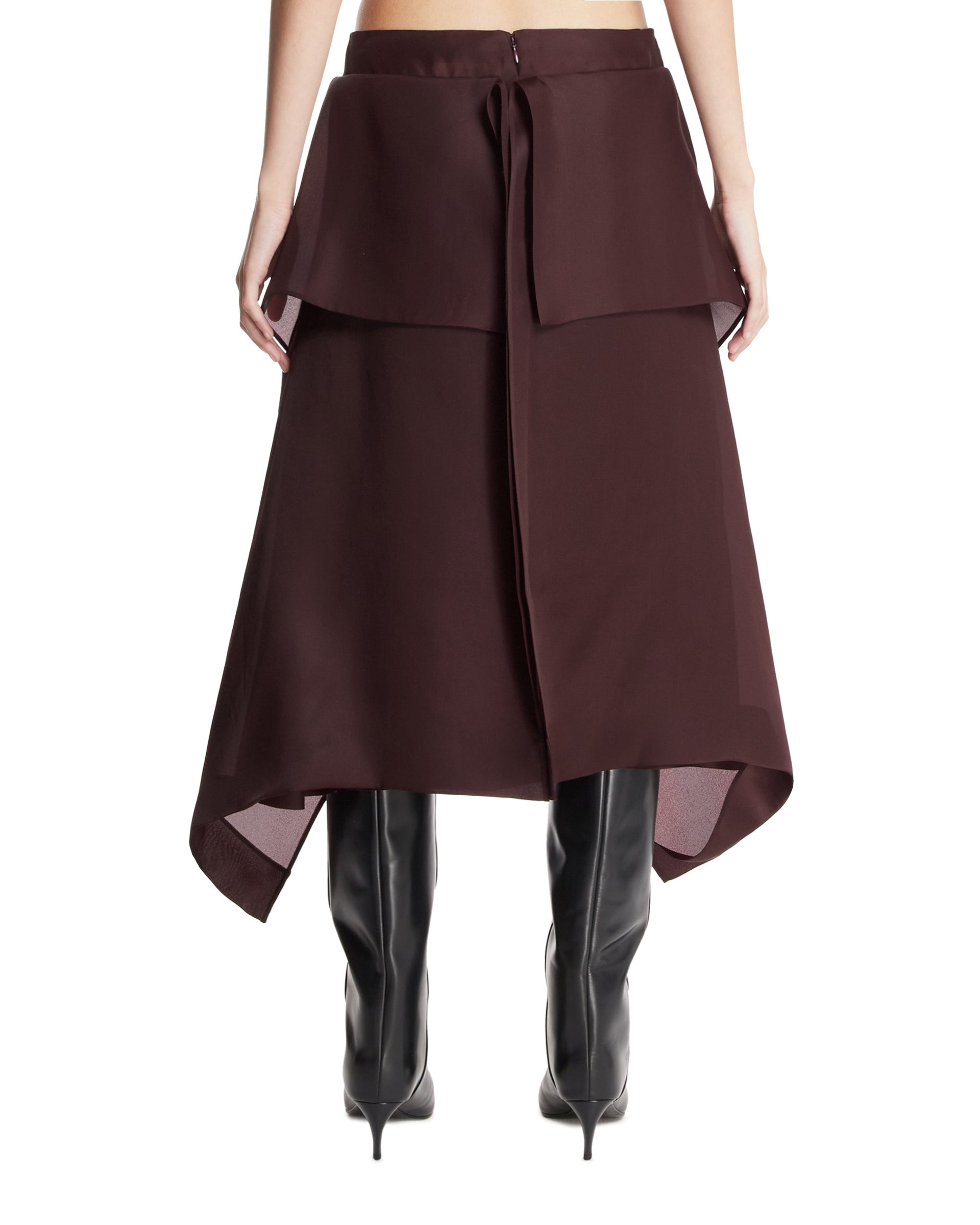 Brown Nina Layered Midi Skirt - 3