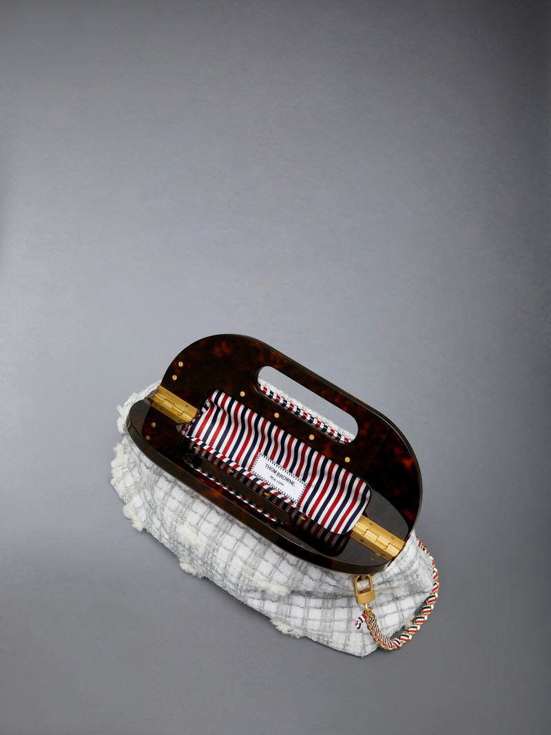JR. TEVIOT BAG IN REPP STRIPE POUF TWEED 4