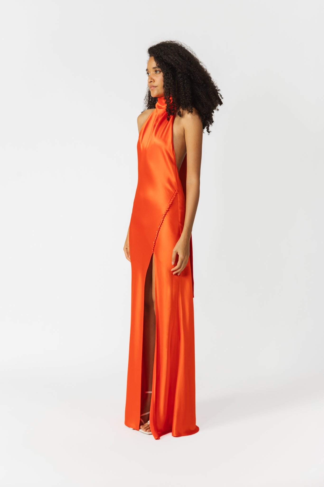 PENELOPE BACKLESS SATIN GOWN - 2
