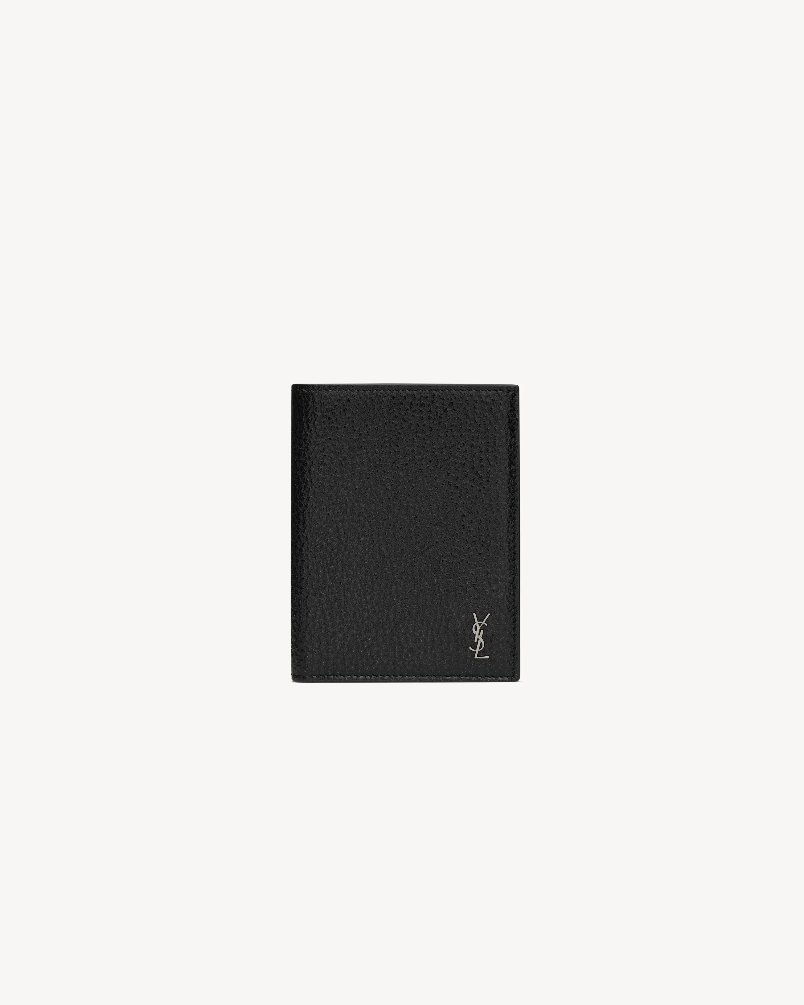 TINY CASSANDRE CREDIT CARD WALLET IN GRAINED LEATHER - 1