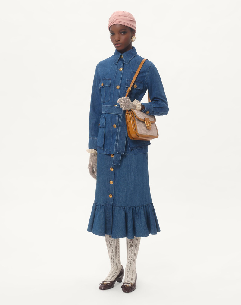 Valentino LIGHTWEIGHT DENIM SKIRT outlook