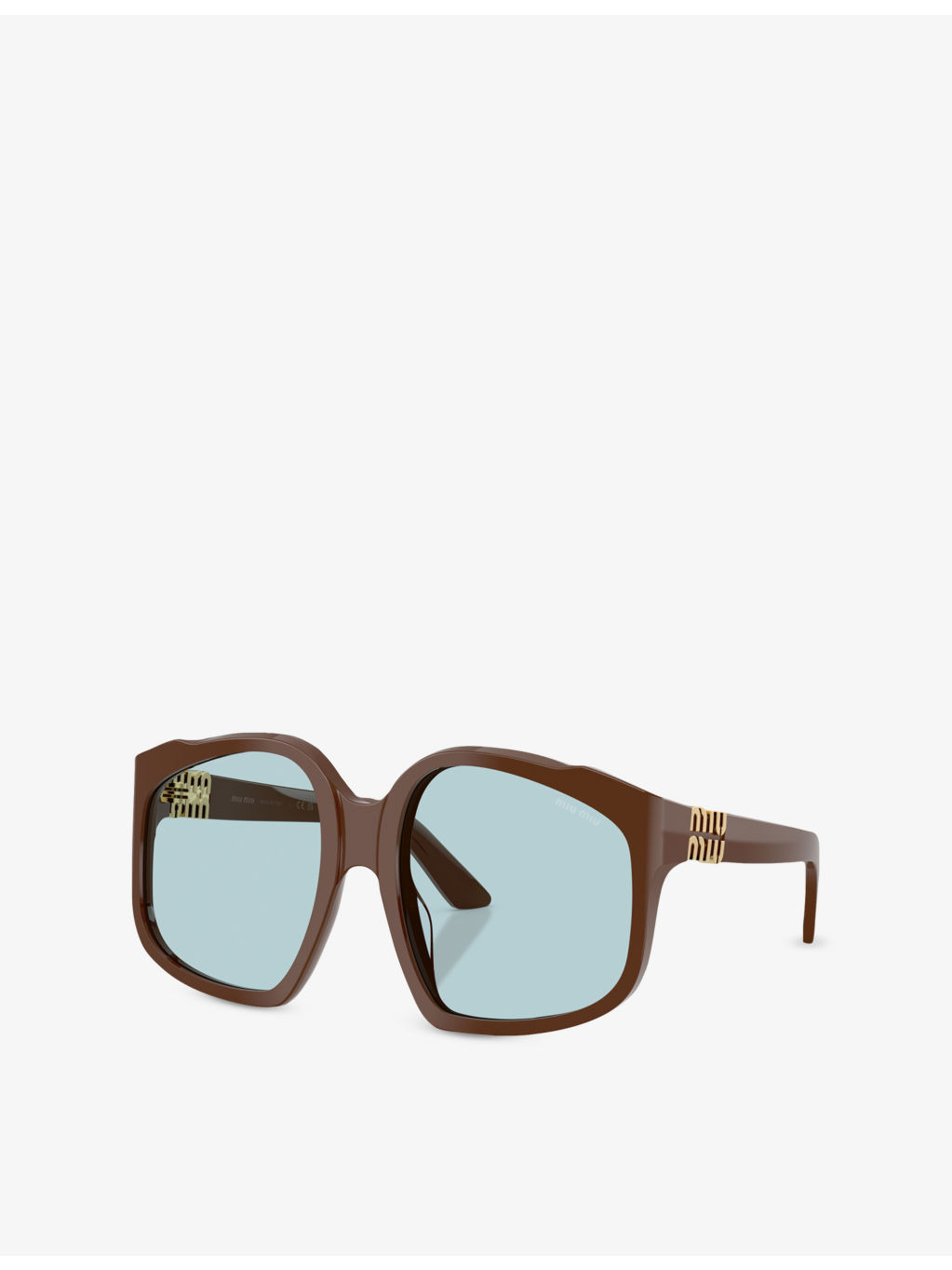 MU A07S Irregular-Frame Acetate Sunglasses - 3