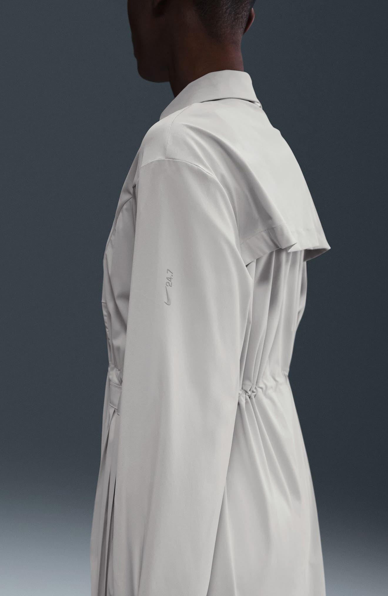Nike 24.7 PerfectStretch Dri-FIT Trench Coat in Light Orewood Brown Light Iron at Nordstrom - 9