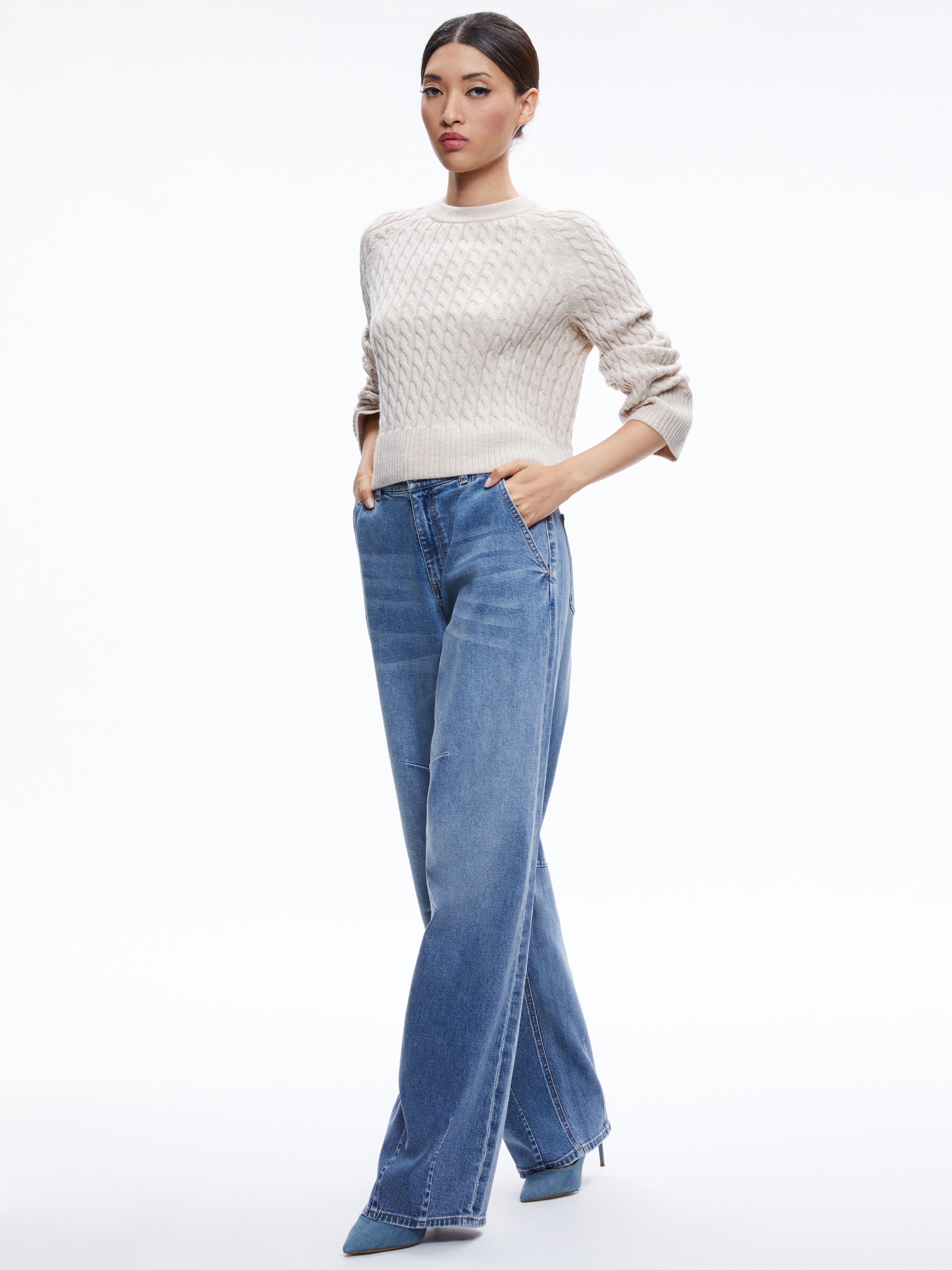 CIMARON CABLE KNIT SWEATER - 4