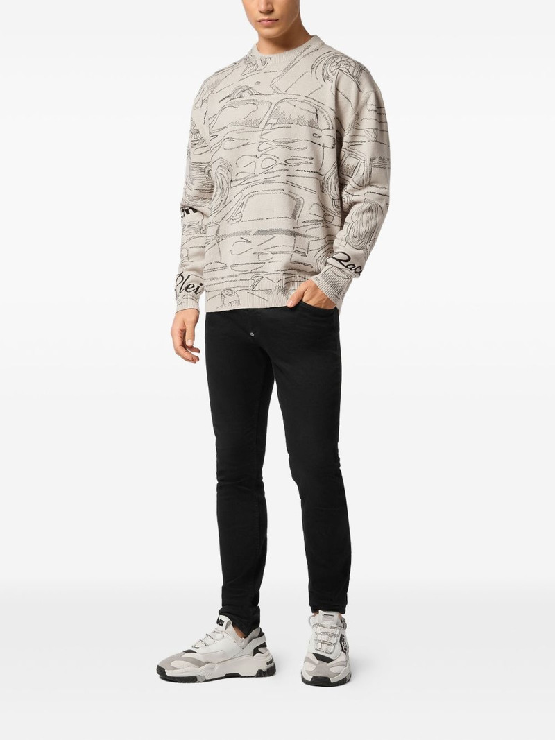 PHILIPP PLEIN Cars Racing jumper outlook