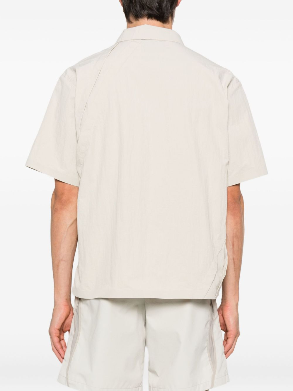 short-sleeve panelled shirt - 4