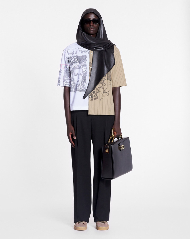 Lanvin LANVIN X FUTURE ASYMMETRICAL PRINTED SHIRT outlook