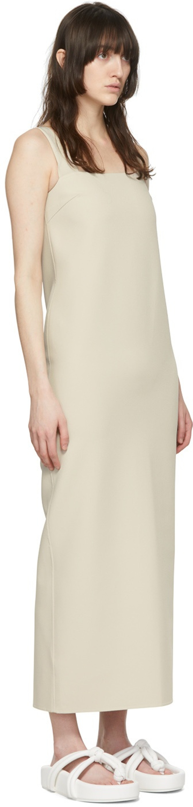 ARCH THE Beige Polyester Maxi Dress outlook