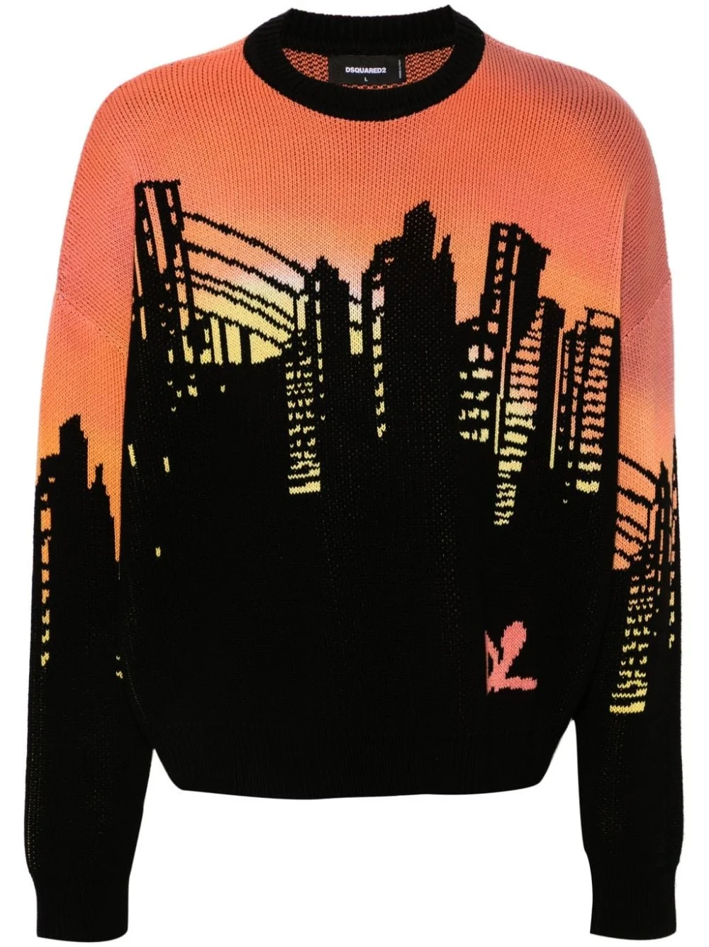 patterned intarsia-knit jumper - 1