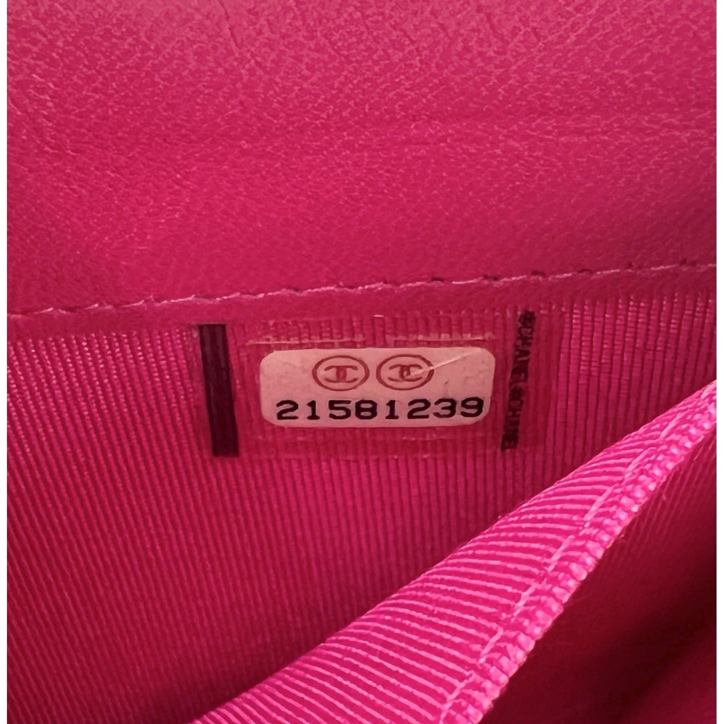 Chanel Velvet Quilted Timeless Fuchsia Wallet on a Chain Clutch Bag - 7