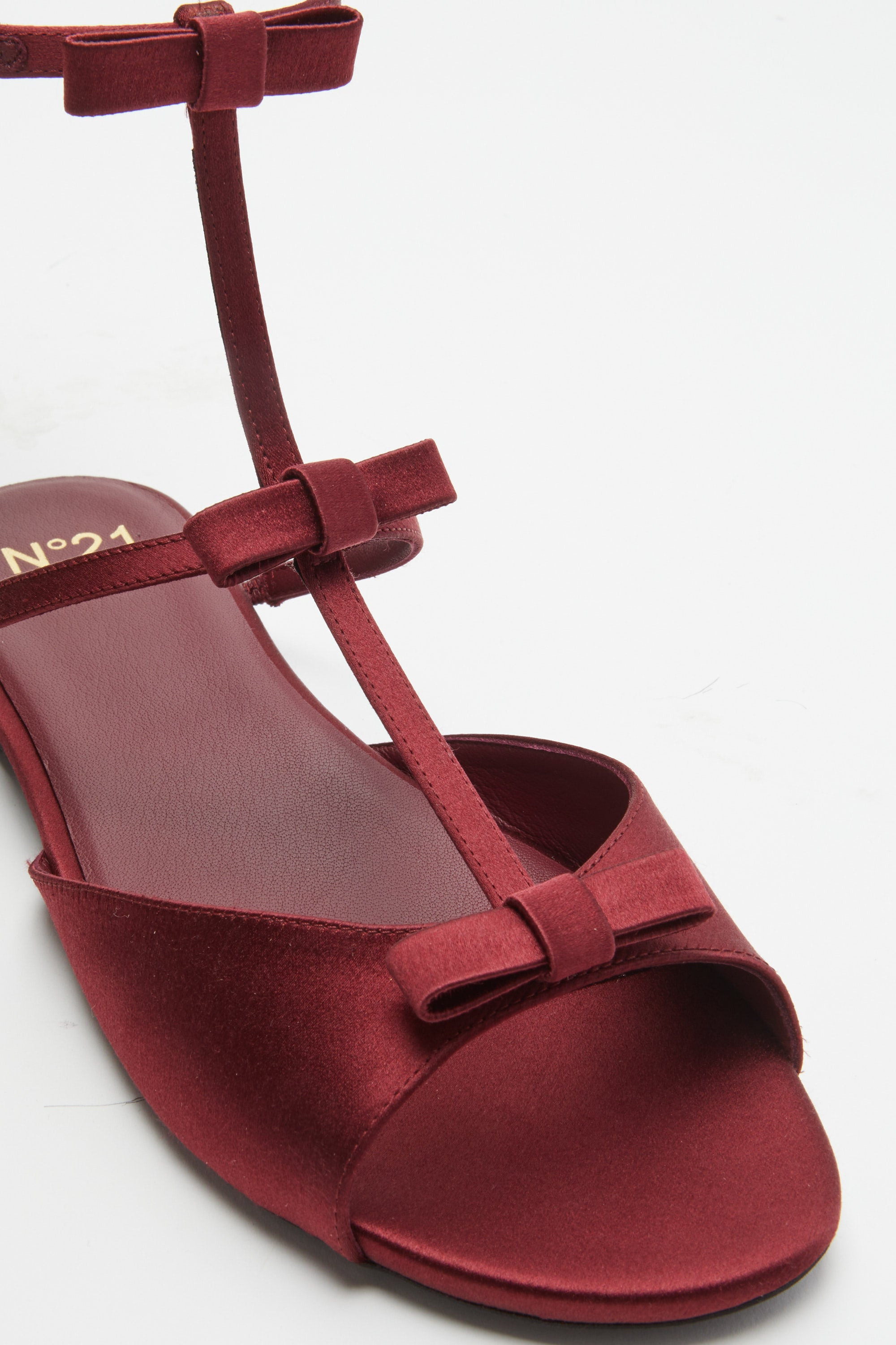 BOW-DETAIL FLAT SANDALS - 4