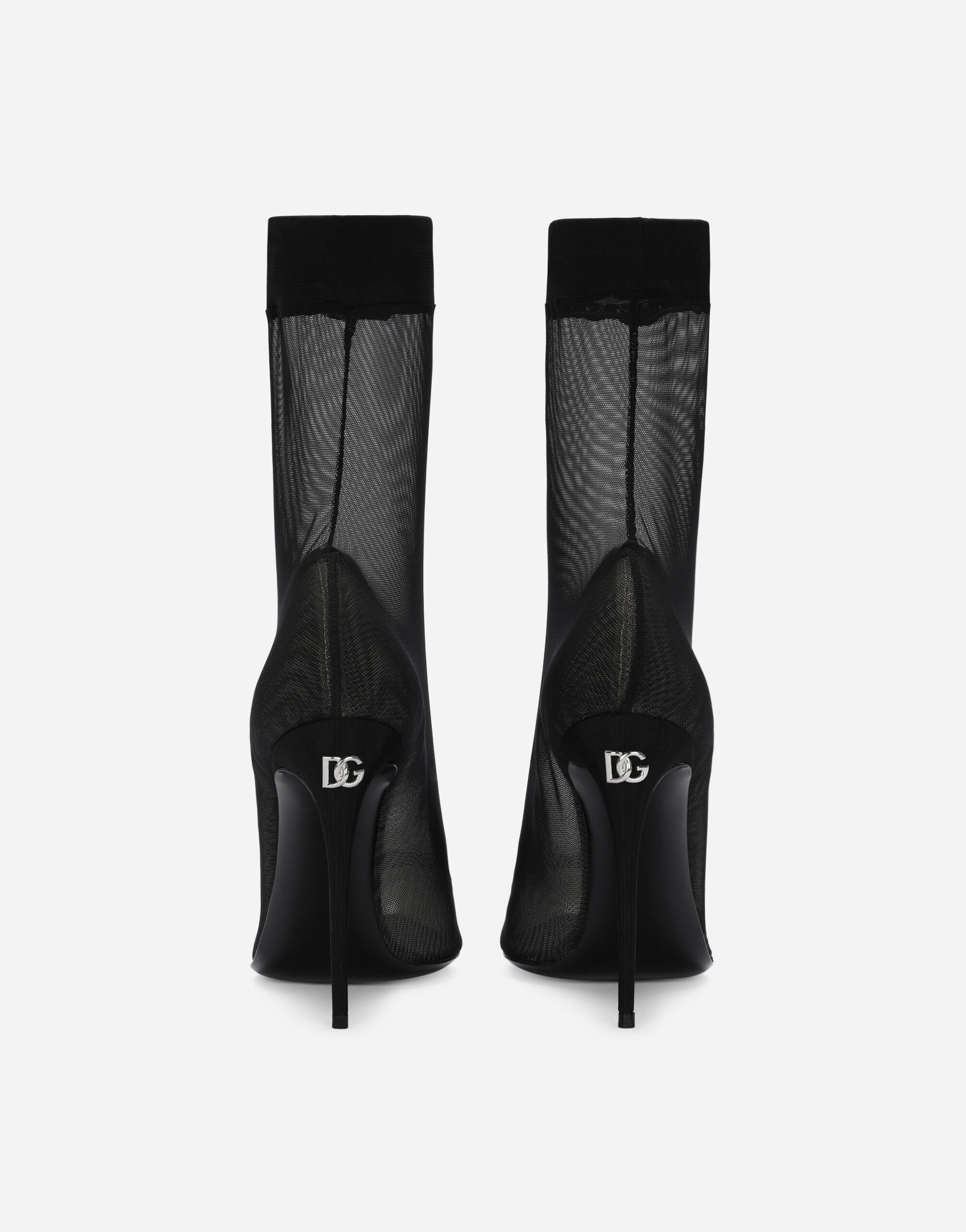 Stretch tulle ankle boots - 3